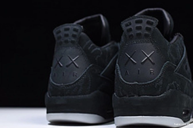 kaws 4 black Nike Jordan 930155 001 Air retro 0807